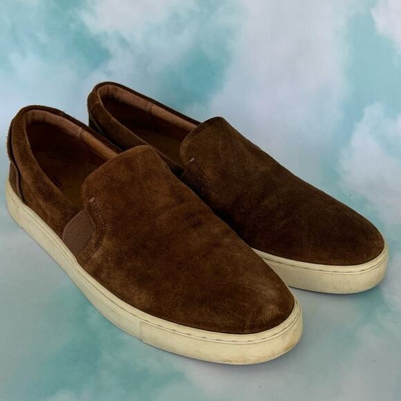 Frye Shoes - Frye Ivy Slip - Brown (Wood), Size 9.5, Genuine Suede and Leather